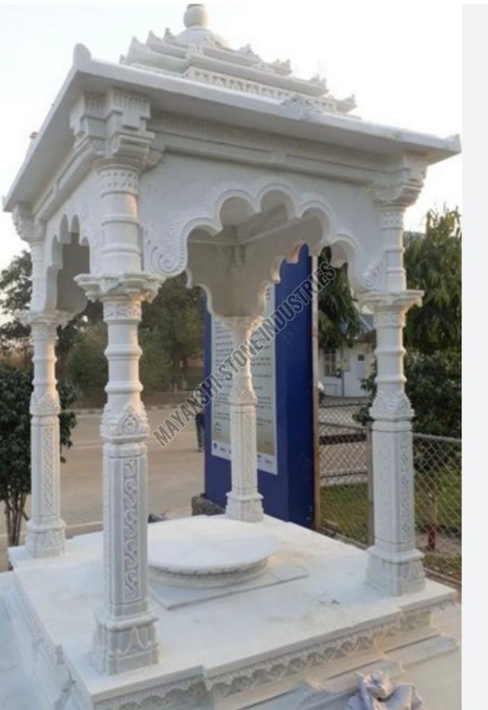 White Sandstone Outdoor Gazebo