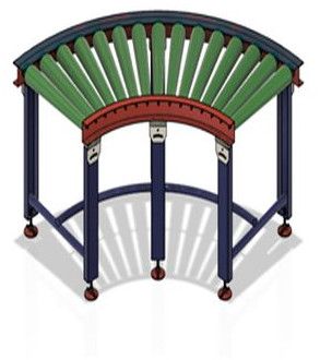 Gravity Free ARC Roller Conveyor