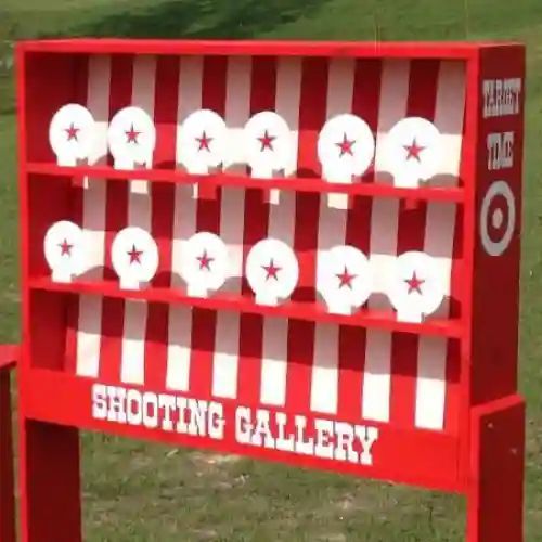 Nerf Gun Shooting Gallery Game