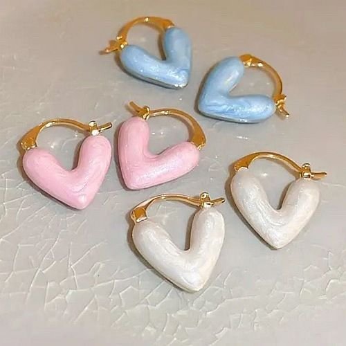 Heart Shape Stainless Steel Anti Tarnish Earrings