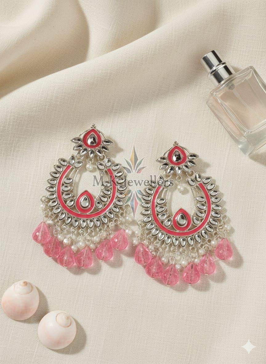 Ladies Deep Chestnut Designer Drop Earrings