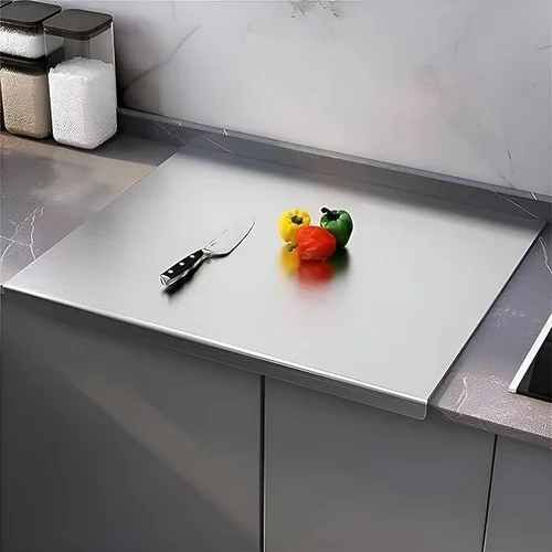 Large Stainless Steel Counter Top Chopping Board