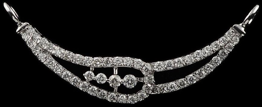 18k Gold Petite Circle Diamond Mangalsutra