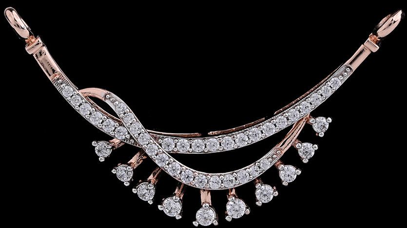 Light Diamond Cluster Mangalsutra