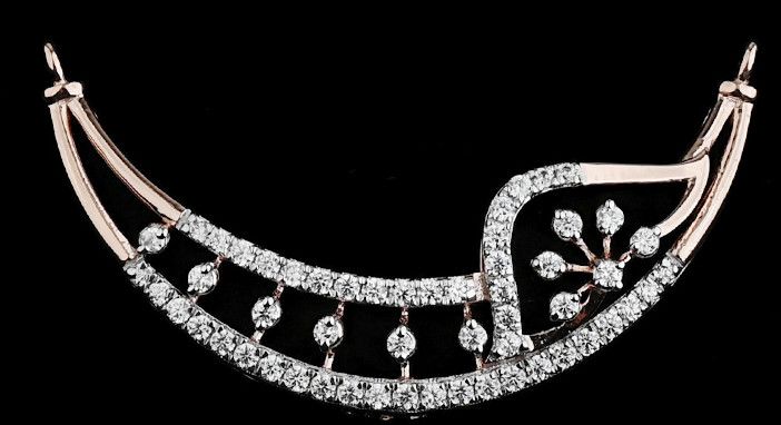 S Curve Diamond Mangalsutra