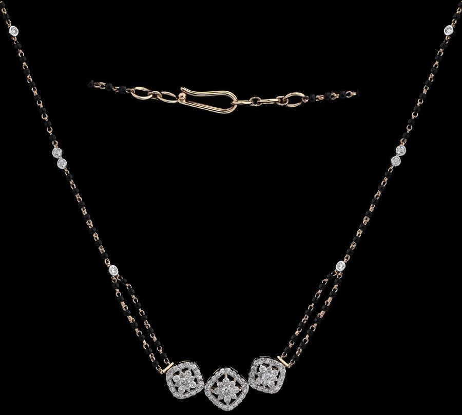 Traditional Large Diamond Mangalsutra