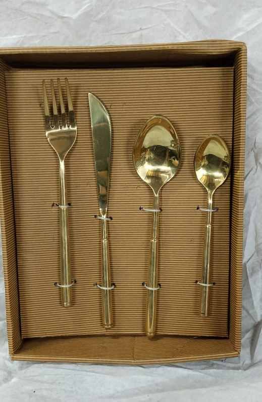 Polished Brass Cutlery Set