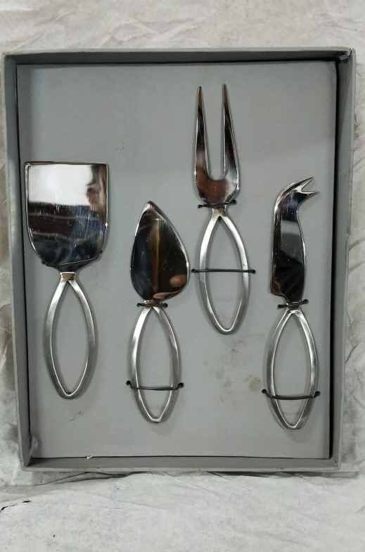 Stainless Steel Hand Made Cheese Knife Set