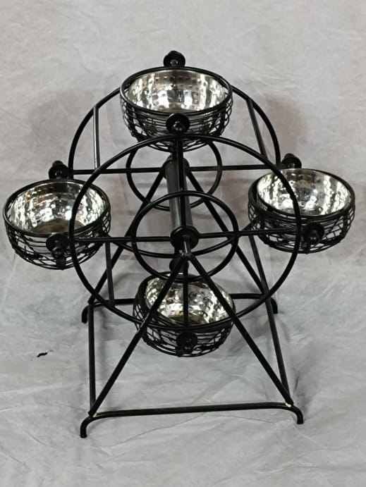 Stainless Steel Wheel Cup Cake Stand