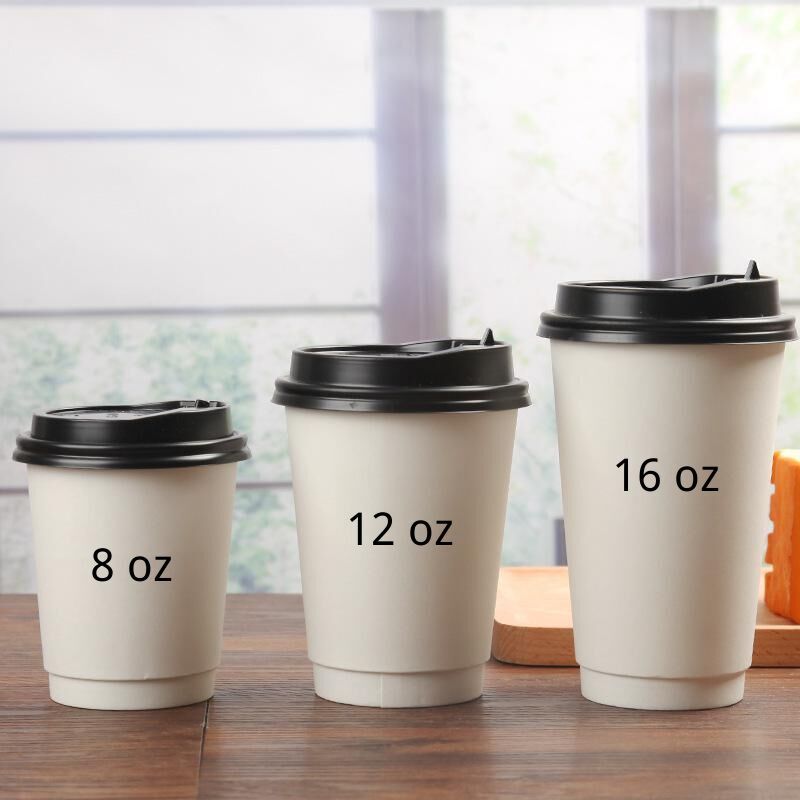 Disposable Hot Beverage Paper Cups with Sip Lid