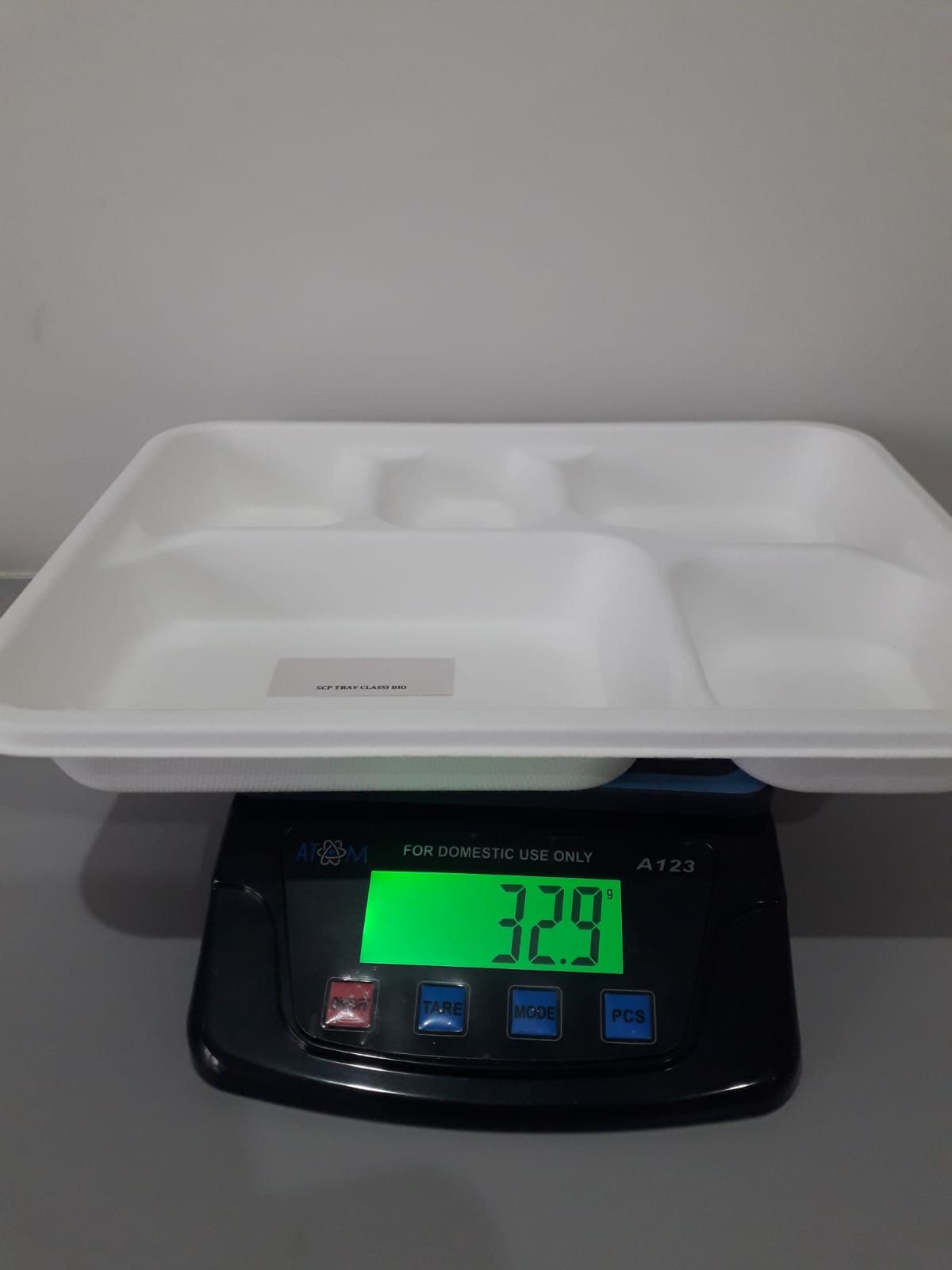 Rectangular Multi Compartment Sugarcane Bagasse Food Serving Tray