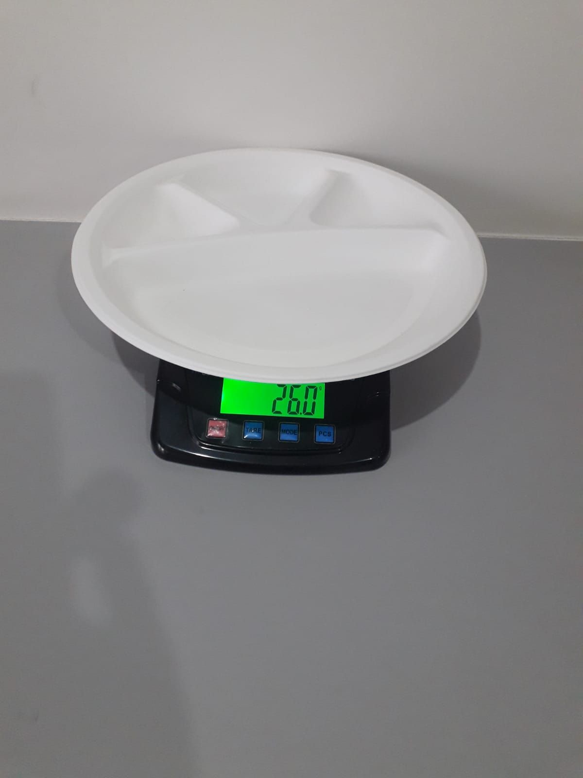 Round 3 Compartment Sugarcane Bagasse Plate