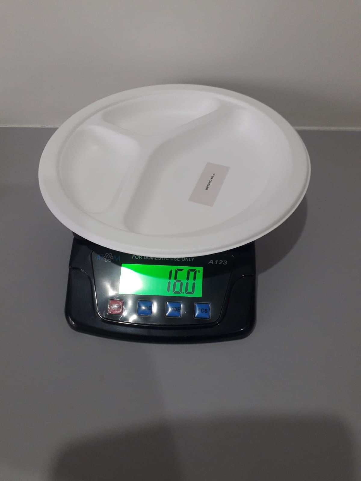 Round 3 Section Sugarcane Bagasse Meal Plate