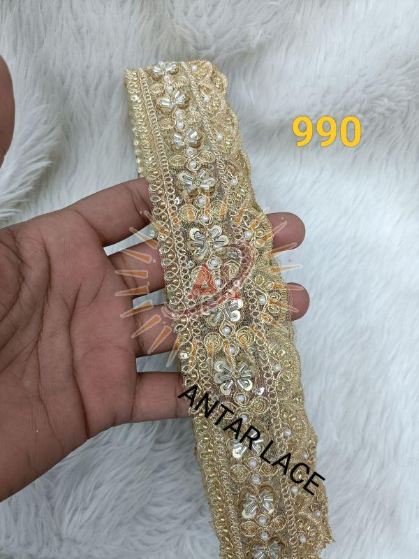 beads moti handwork lace