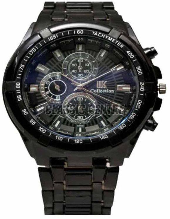 Black Fancy Stainless Steel Men Watch
