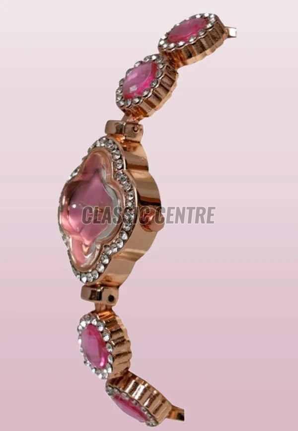 Ladies Party Wear Diamond Studded Analog Watch