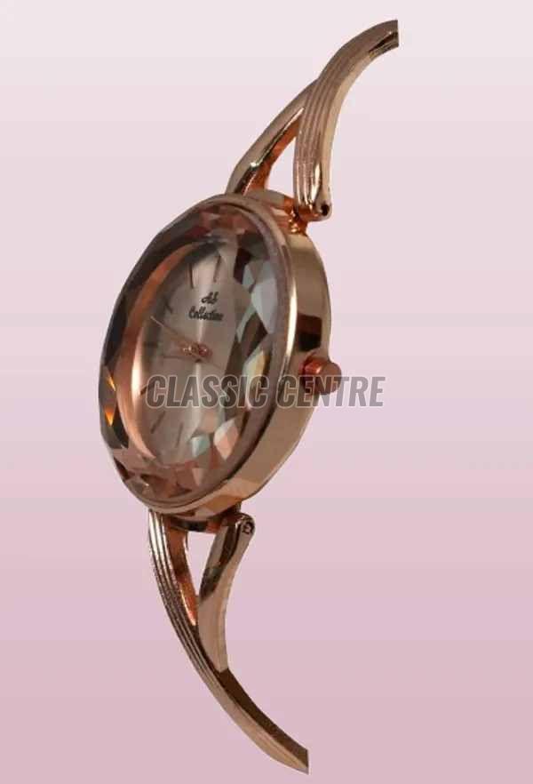 Rose Gold Stainless Steel Women Wrist Watch