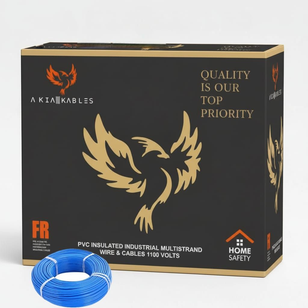 PVC Insulated Industrial Multistrand Blue Cable