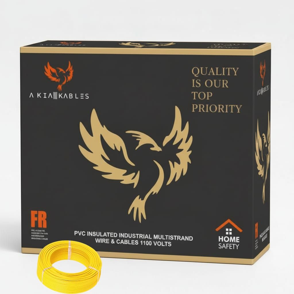 PVC Insulated Industrial Multistrand Yellow Cable