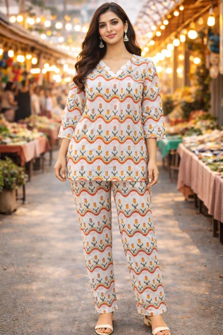 Ladies Cotton Co-Ord Sets