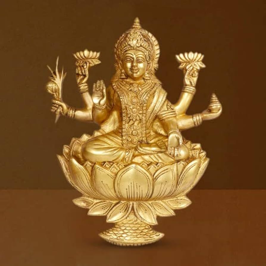 Brass Laxmi Mata Statue