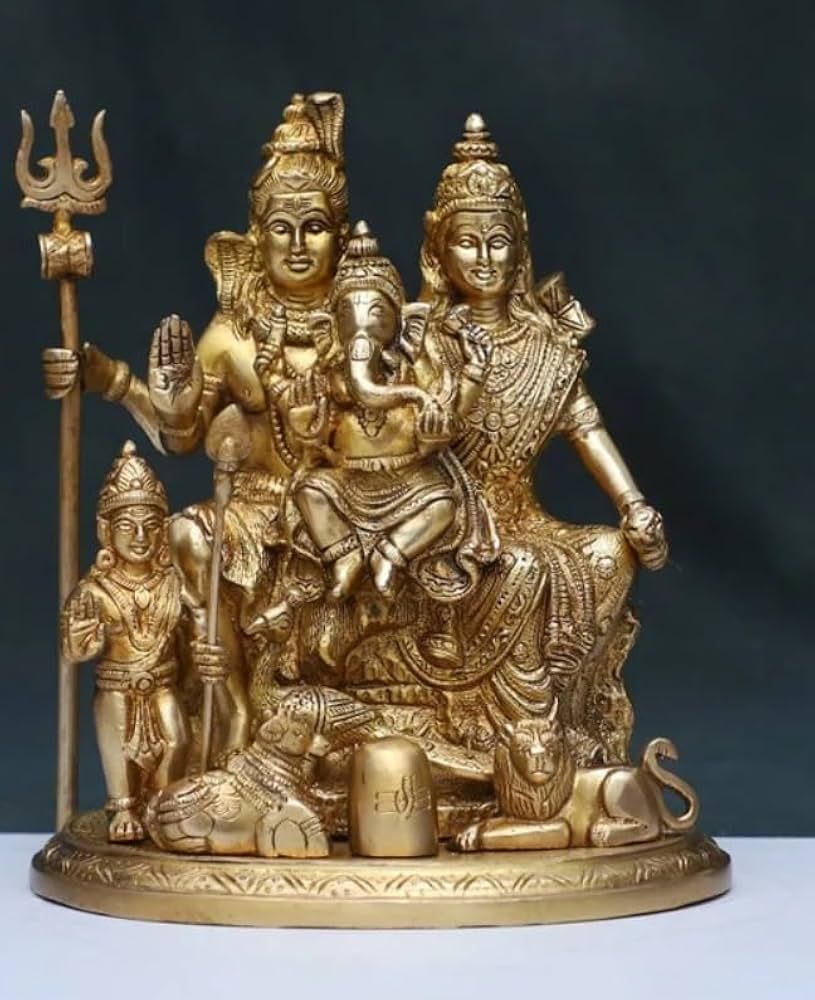 Brass Shiv Parivar Statue