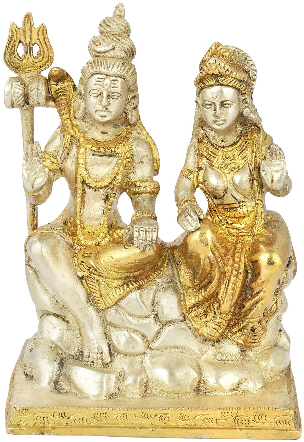 Brass Shiv Parvati Statue