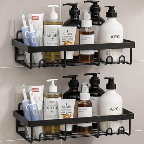 Stainless Steel Self Adhesive Bathroom Shelf