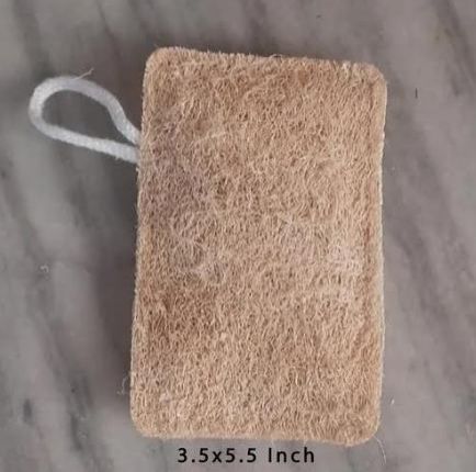 Rectangular Natural Loofah