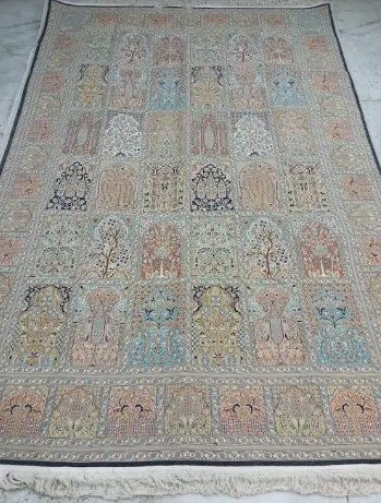 Kashan Handmade Hand Knotted Silk Carpet
