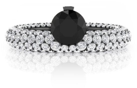 Black Diamond Engagement Rings