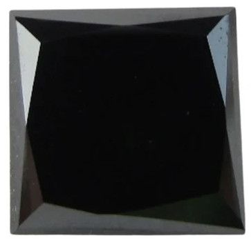Natural Black Princess Cut Diamonds