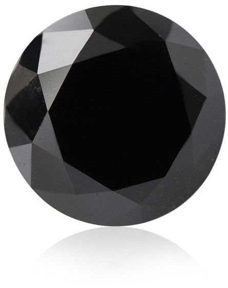 Natural Black Round Cut Diamonds