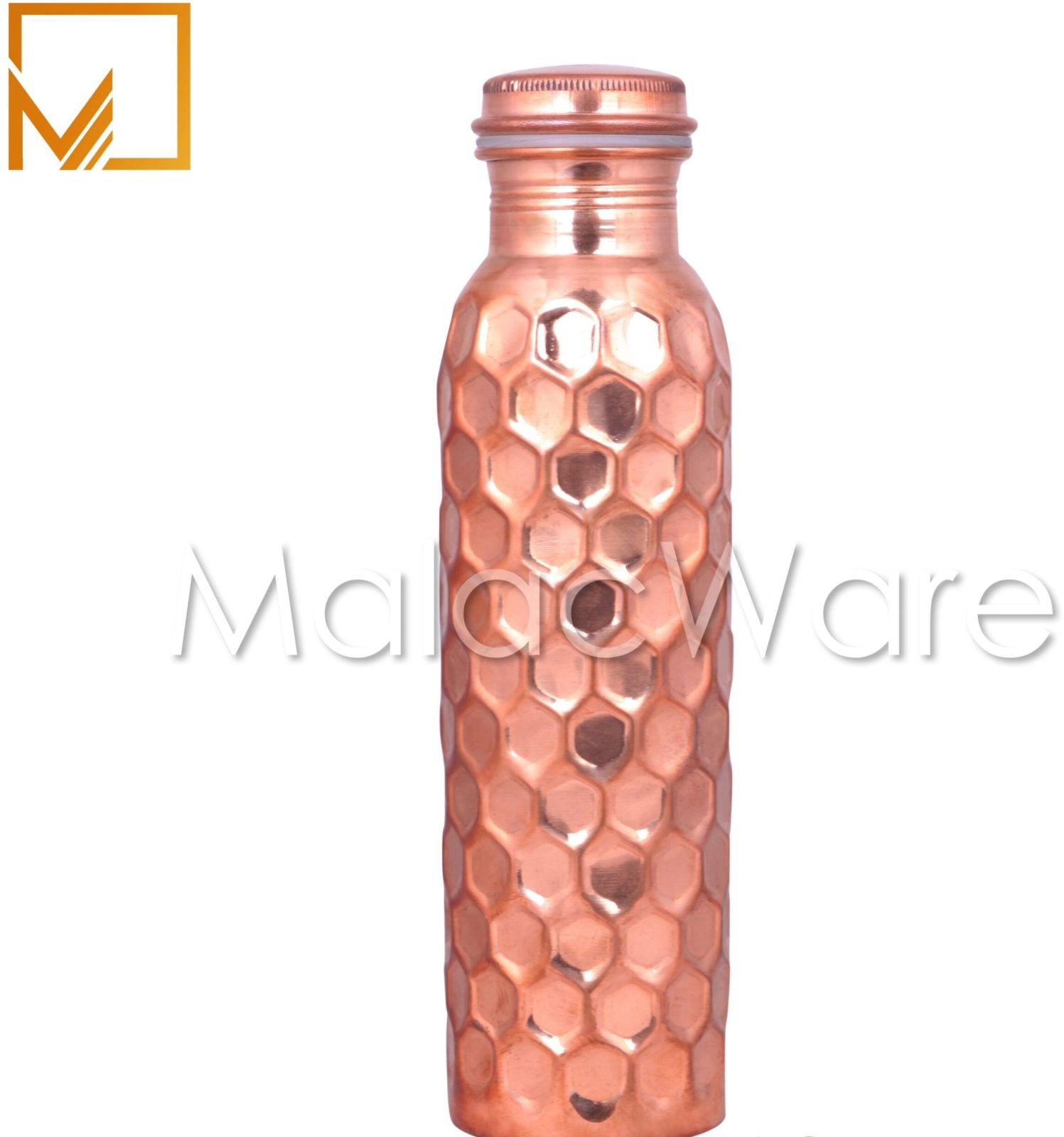 1000ml Diamond Design Pure Copper Water Bottle