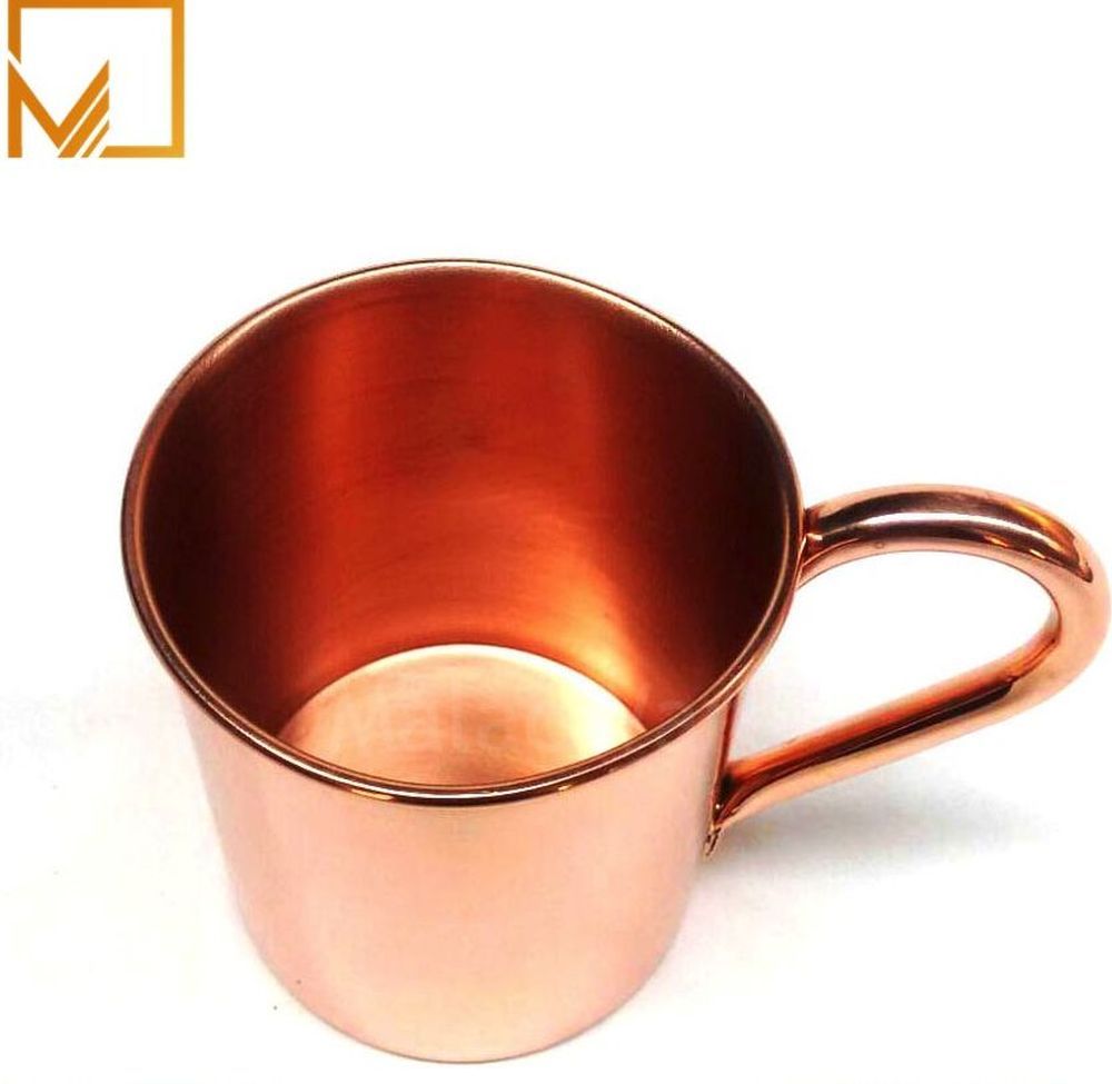 300ml Flat Bottom Pure Copper Mug