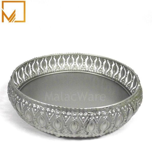 Silver Finish Decorative Pooja Thali