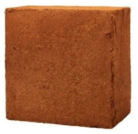 Square Brown Washed Cocopeat Block