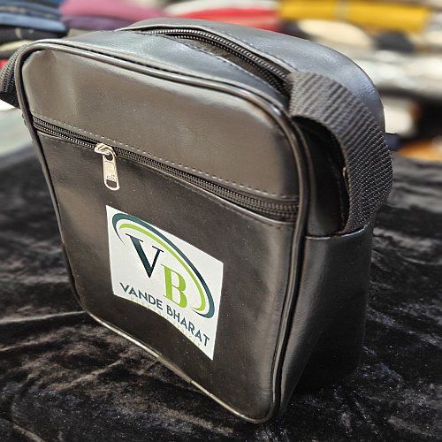 Black Leather Side Bag