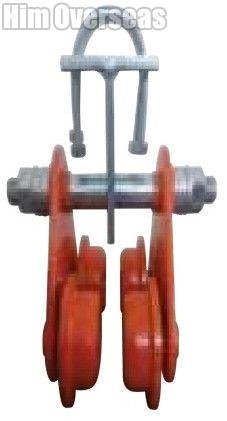 Pressed Steel Double Wheel Trolley