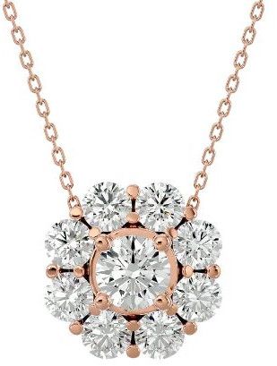 14K Rose Gold Kassidy Diamond Pendant