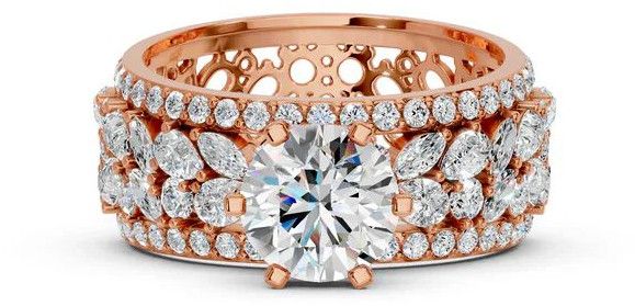 14K Rose Gold Phoebe Solitaire Ring