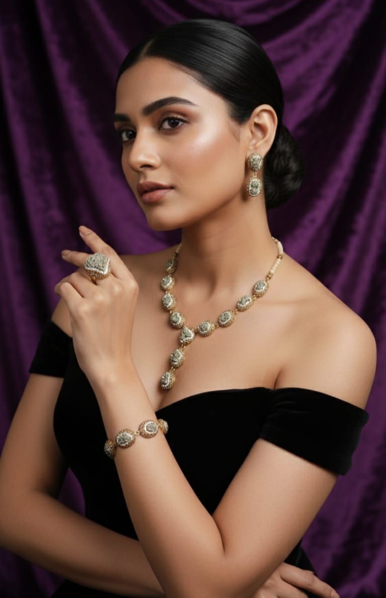 Artificial Beaded Necklace Set