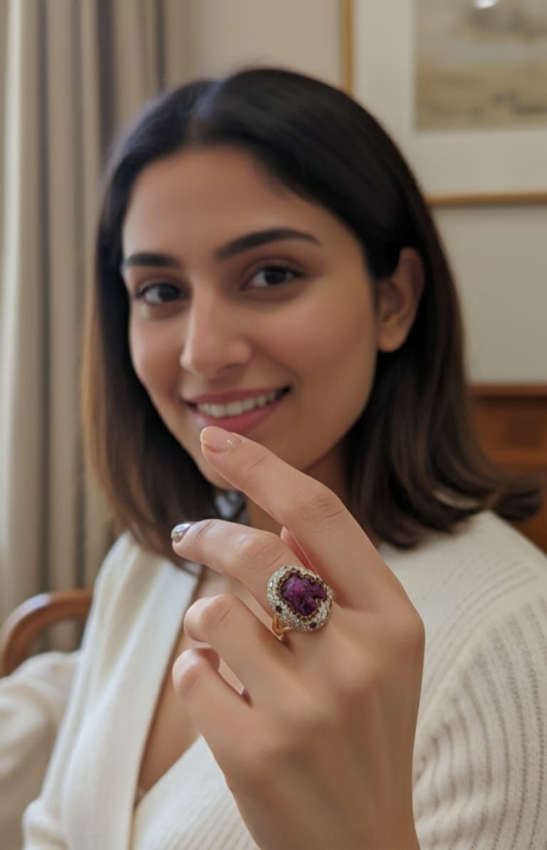 Artificial Gemstone Stylish Ring for Women