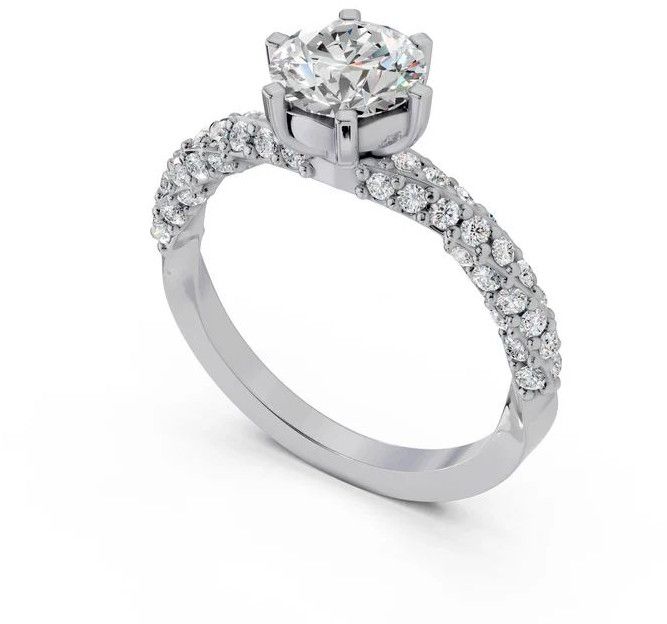 Silver Arielle Solitaire Ring