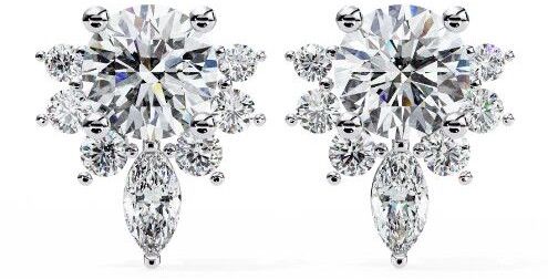 Silver Braelyn Diamond Earring