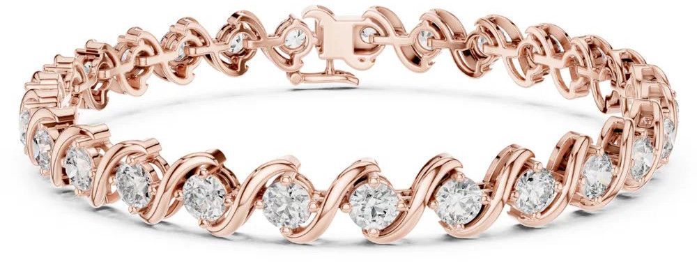 14K Rose Gold Sylvie Diamond Bracelet