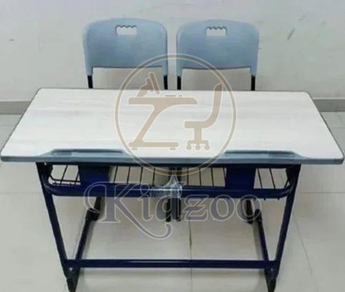 2 Seater Mild Steel Classroom Dual Desk Bench