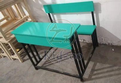 2 Seater Wooden School Desk Bench