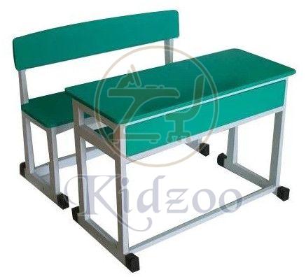 Educational Wooden School Desk 2 Seater