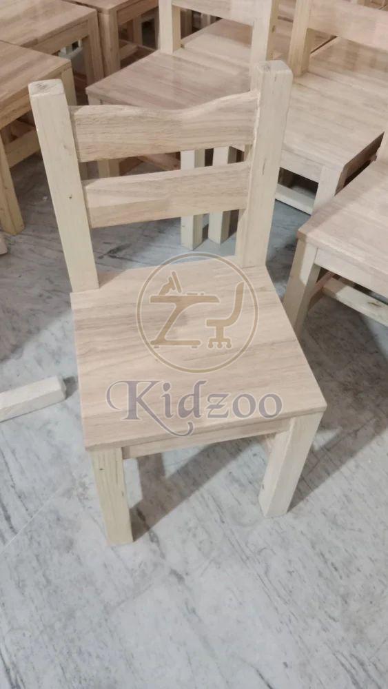 Rubber Wood Play School Chair